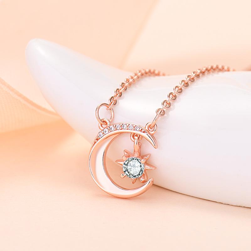 Корейская версия подвесного светильника Unicorn Star and Moon Guarding, роскошная ниша со звездами и луной, цепочка на ключицу с легендой о звездах и луне