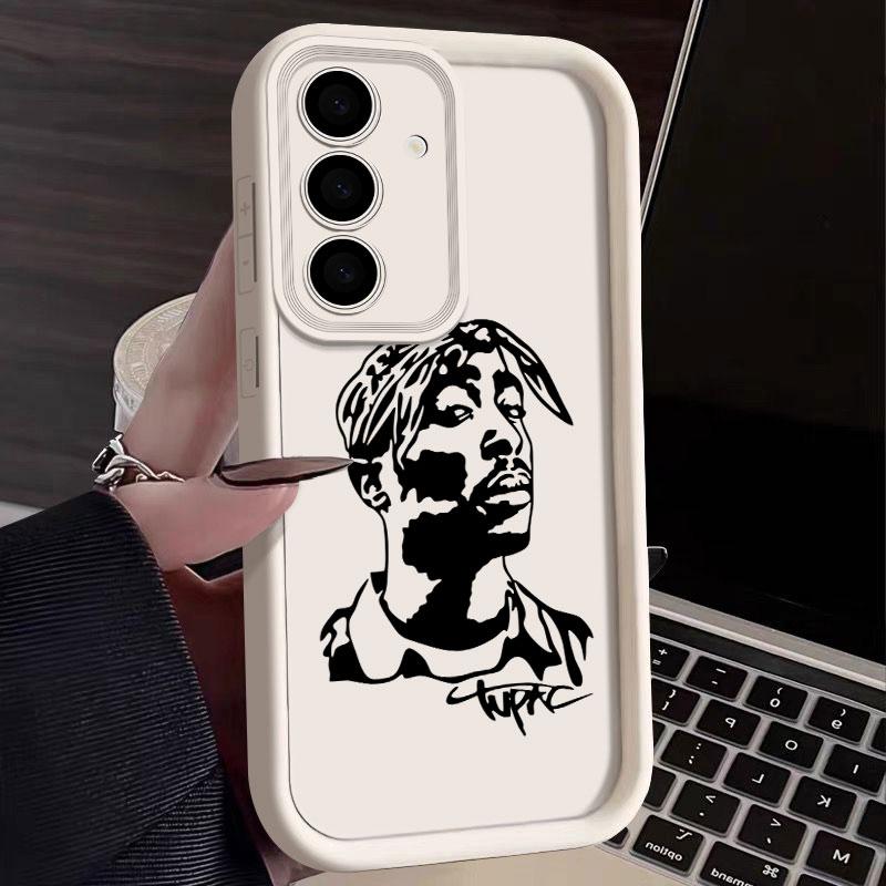 2PAC Tupac Rapper Phone Case For Samsung S26 S25 S24 S23 S21 S20 Ultra For Galaxy S25 S24 FE S26 Plus Funda Soft Silicone Cover