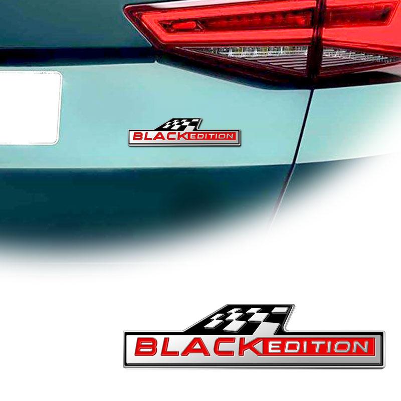 Черная версия украшения эмблема автомобильный стиль 3D металлический значок для Octavia Rapid Kodiaq Yeti Fabia Karoq наклейки на кузов багажника