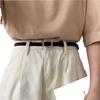 Trendy Black Casual Dress Belt For Women With Comfortable Fit Crafted From Soft Pu For Versatile Use