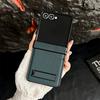Кожаный чехол-подставка противоударный для Samsung Galaxy Z Flip7 FE Flip 7 6 5 4 3 Flip6 Flip5 Flip4 Защита шарнира Задняя крышка