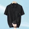 Plus Size 4XL-10XL Oversize Black Polo Shirts Man Summer Tops Casual Short Sleeve Tee Vintage Clothes