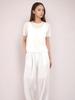 ACUD Half Sleeve Sheer Knit_White