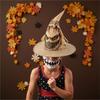 Хэллоуин Шляпа Пугала Соломенная Шляпа Ведьмы Хэллоуин Вечеринка Косплей Костюм для Мужчин Женщин Аксессуар для Маскарада