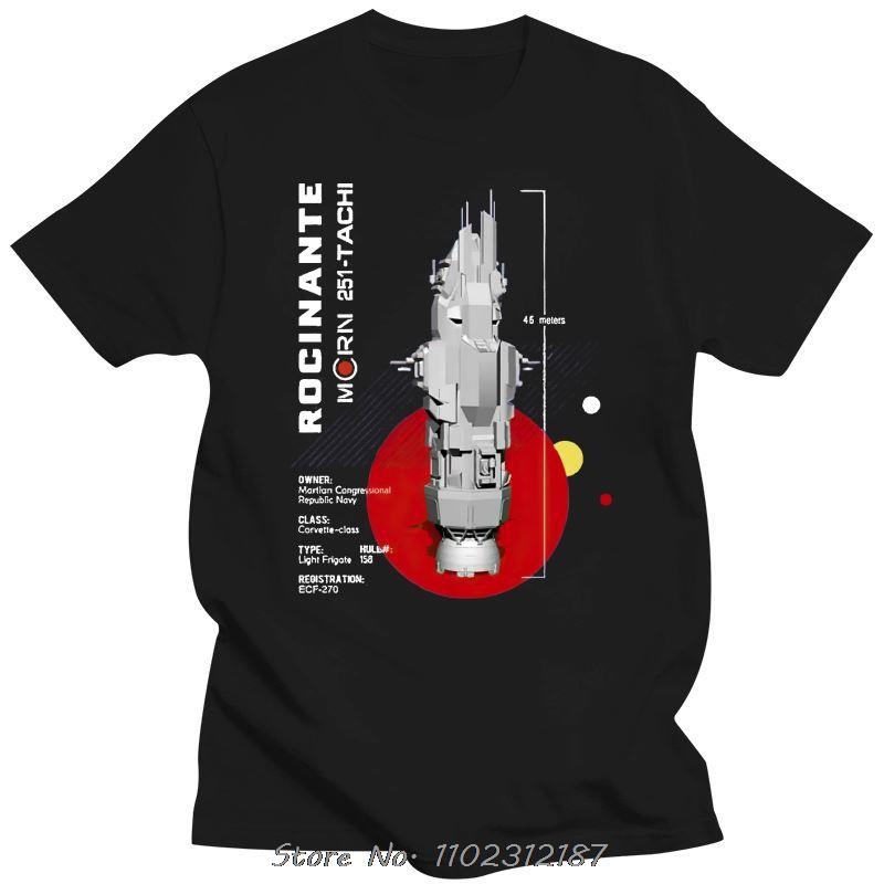 Tee The Expanse Rocinante Ship T Shirt Cotton Men O-neck T-shirt Hip Hop Tshirt Streetwear