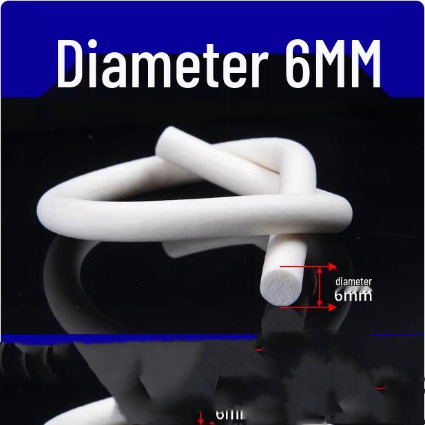 Круглый шнур из силиконовой пены - Термостойкая уплотнительная лента (2/3/4/5/6/7/8/9/10 мм)