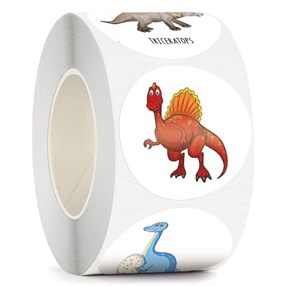 Self Adhesive Kids Teacher Reward Stickers Children's Cartoon Stickers Encourage Sticker Dinosaur
