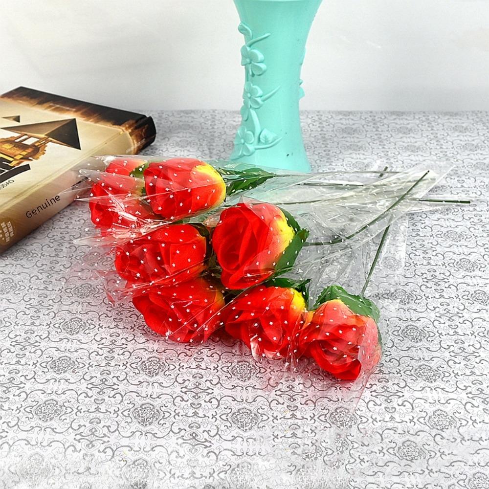 5 шт. Высококачественные 8 цветов Имитация розы DIY Украшение для вечеринки Праздничные принадлежности Искусственные цветы Винтажная шелковая роза Декор для дома