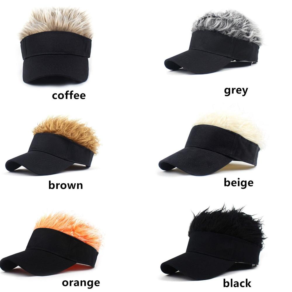 Волосы Парик Спорт на открытом воздухе Гольф Шапка-бини Рок-н-ролл Кепка Короткий Парик-дыня Шапочка Бейсболка