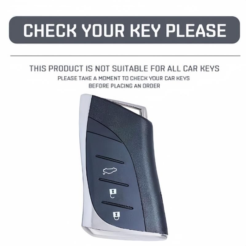 3Buttons Metal Car Key Case Cover Fob Shell for Lexus UX ES UX200 UX250h ES200 ES300h ES350 US200 US260h Protector