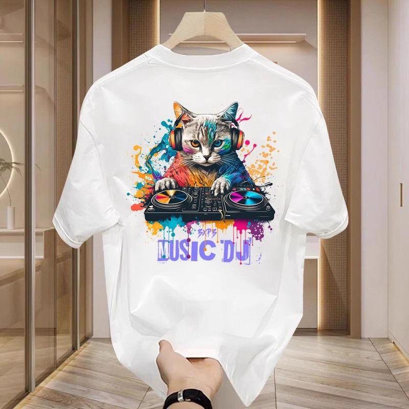 2026 Summer Unisexs 100 Cotton Letter Printed Round Neck Short Sleeve Breathable High Quality Beach Travel Party TShirt