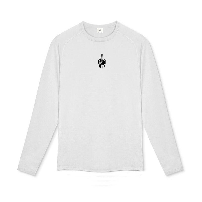 Muscleguys 2022 Autumn Men's Sports Training Tees Thin Casual Fitness Tops Long Sleeve