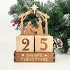 Christmas Countdown Calendar Wooden Number Tabletop Calendar Decorations Christmas Advents Calendar Christmas Decors