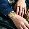 CURREN Роскошные кварцевые женские часы-браслет с очаровательным серебряным циферблатом из горного хрусталя и люминесцентными стрелками из нержавеющей стали