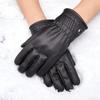 Ветрозащитные плюшевые перчатки ПУ варежки для вождения Новые ветрозащитные морозостойкие перчатки Унисекс
