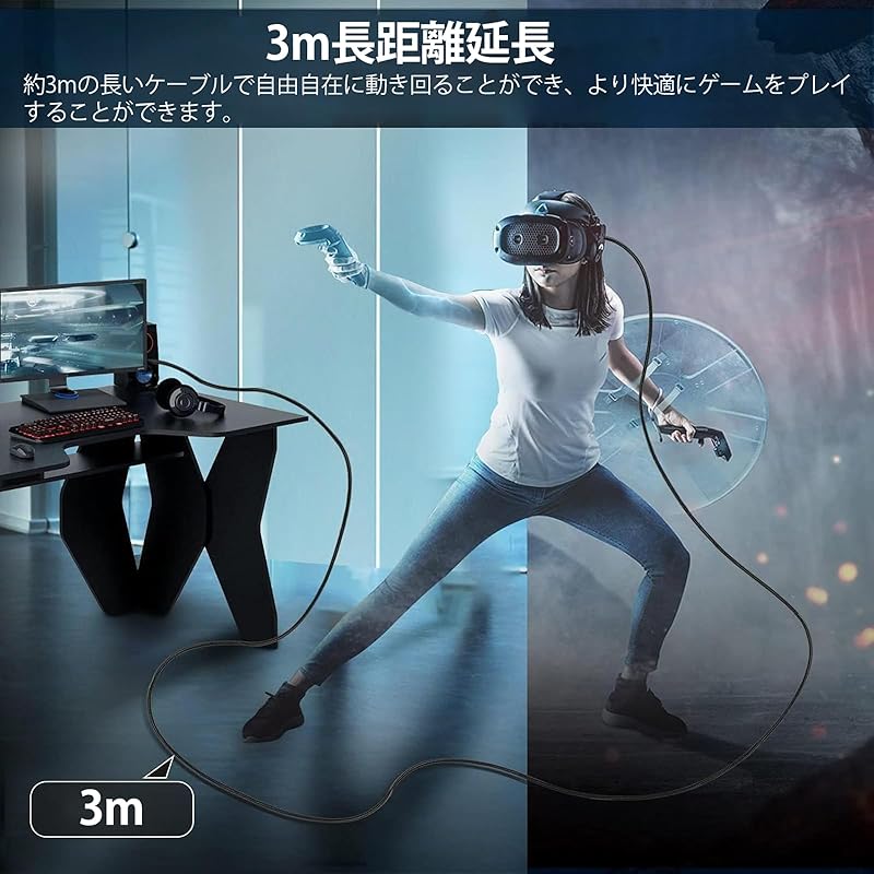 Кабель USB 3.2 Gen1 длиной 3 м YITONGXXSUN USB-C и USB-A, высокоскоростная передача данных 5 Гбит/с, совместим со смартфонами/планшетами/игровыми консолями типа C