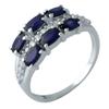 Silver Ring with Natural Sapphire 2.3ct (1961643) 3.21 Gr. 925 Samples
