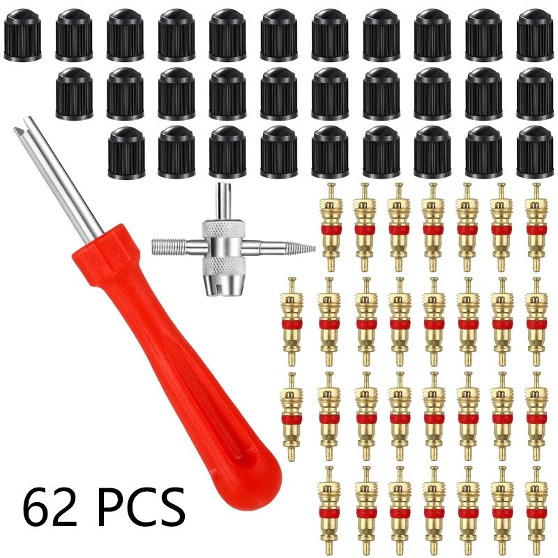 1 Набор Инструменты для снятия сердечника вентиля шины Инструменты для снятия вставки Для колеса автомобиля, велосипеда, мотоцикла Гаечный ключ для сердечника вентиля Отвертка