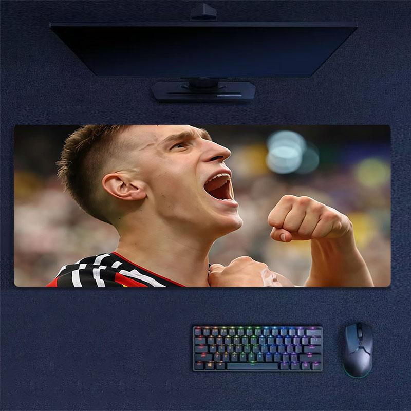 Nico Schlotterbeck Mouse Pad, Large Gaming Desk Mat, Non-slip XXL Mousepad for Laptop & Tablet, Mini PC Playmat with Stitched Edges