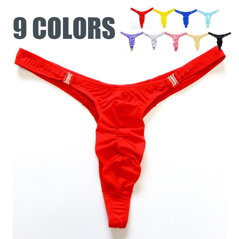 Мужские стринги Т-образной спинкой с деталью-пряжкой из дышащей ткани