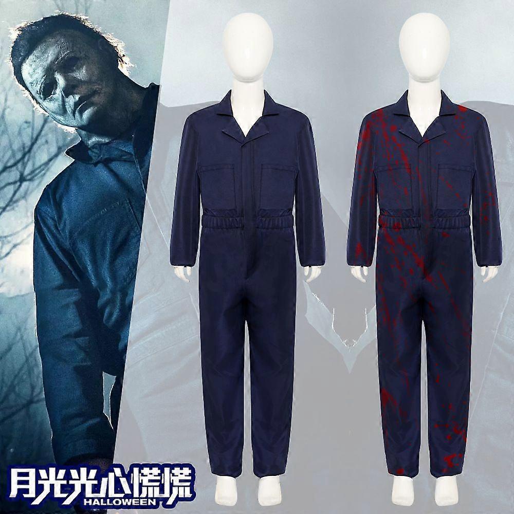 Halloween Michael Myers Jumpsuit Costume Cosplay Outfit