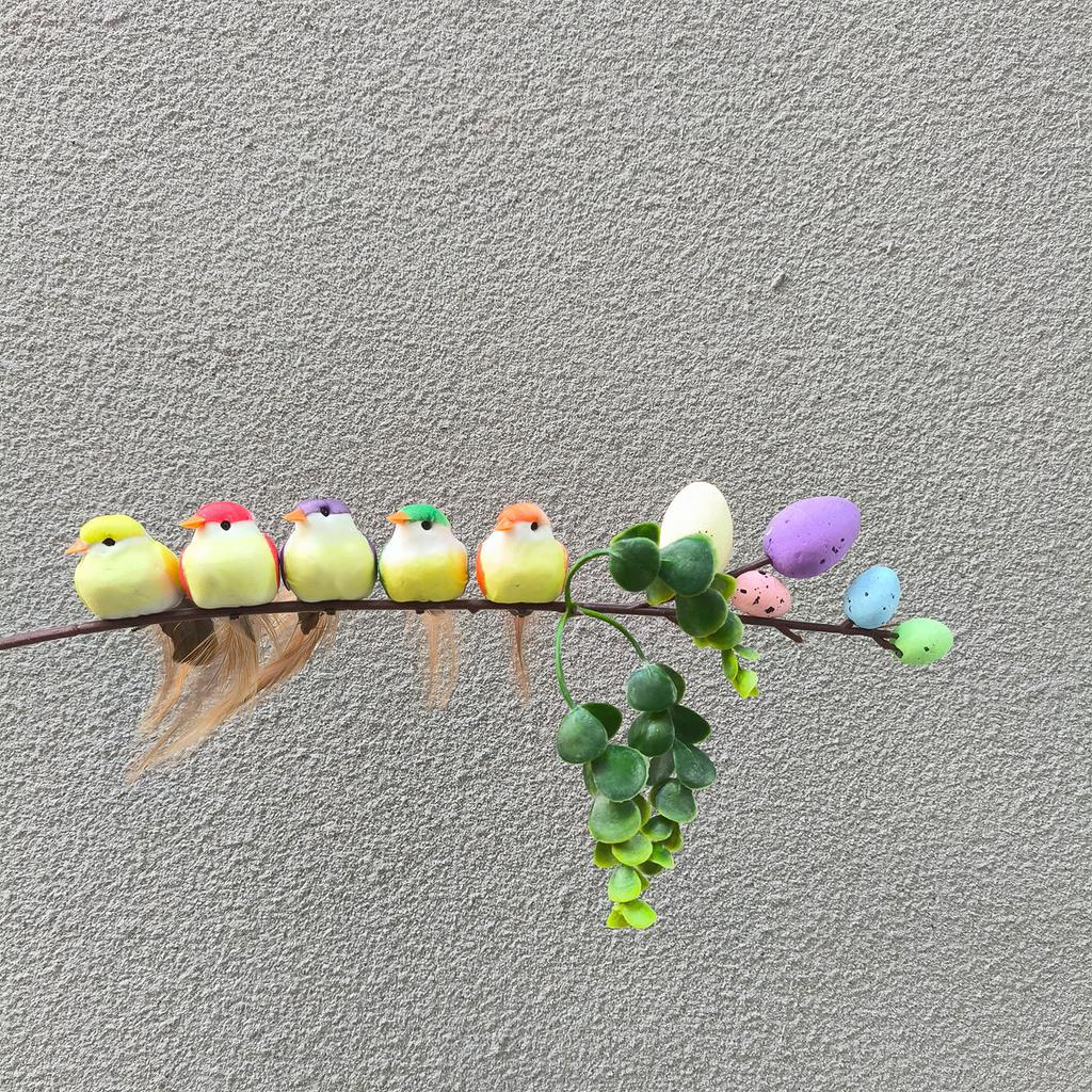 Искусственная птица, Воробей, Пенопластовое перо, Искусственная птица, Реалистичная клипса