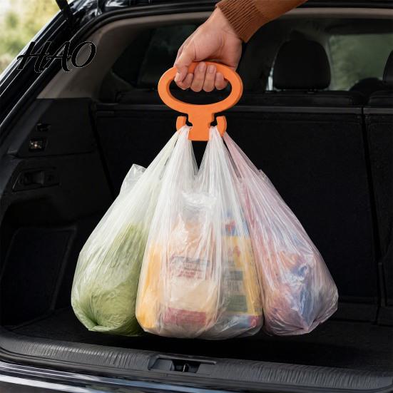 Heavy Duty Shopping Bag Carrier 3D Printed Grocery Holder Handle for Plastic Lightweight Portable Hanger Bags, with Ergonomic Grip And Travel Reusable