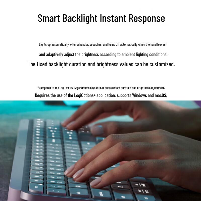 Logitech MX Keys S Wireless Bluetooth Backlit Keyboard