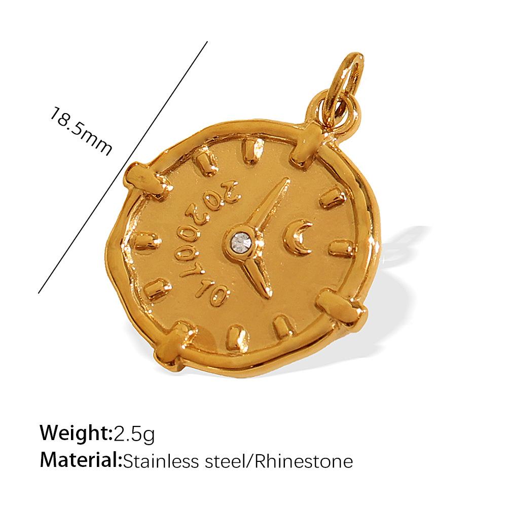 Exquisite Diy Diverse Diamond Pendant Accessories Stainless Steel Gold Plated Versatile Pendant Collection