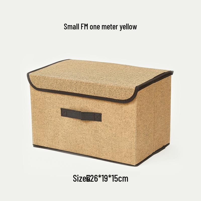 Складной ящик для хранения из нетканого материала под лен для одежды и игрушек, доступен в больших и малых размерах.