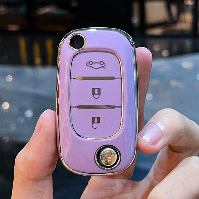 Чехол для ключей из ТПУ с 3 кнопками для LADA Vesta Granta XRay Kalina Priora Sedan Sport для Renault Fluence Clio Megane для Mercedes