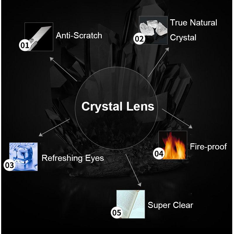 Очки для чтения Crystal для мужчин и женщин, устойчивые к царапинам, черные и красные