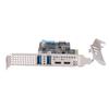 Карта PCIE на USB 3.2 Gen 1 Пропускная способность 10 Гбит/с 4 USB Карта адаптера расширения PCIe для настольного ПК