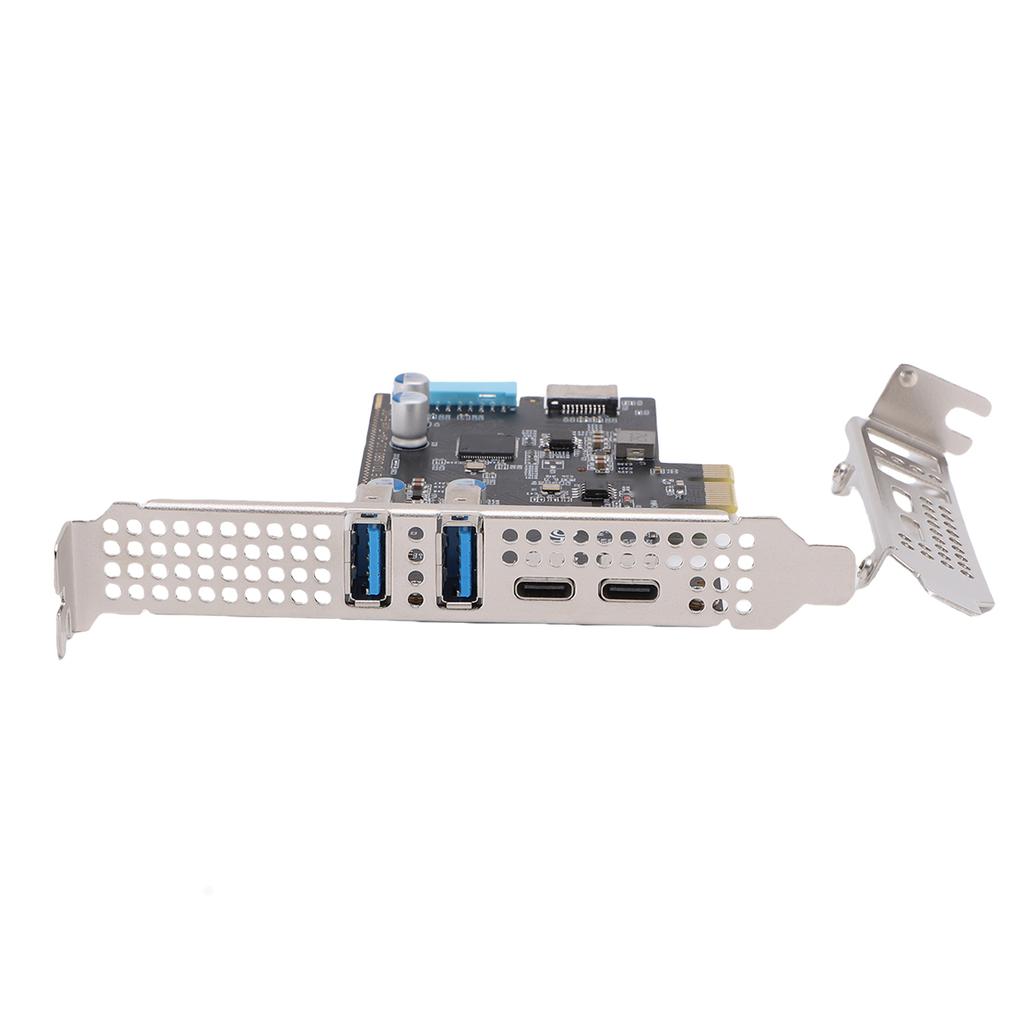 Карта PCIE на USB 3.2 Gen 1 Пропускная способность 10 Гбит/с 4 USB Карта адаптера расширения PCIe для настольного ПК