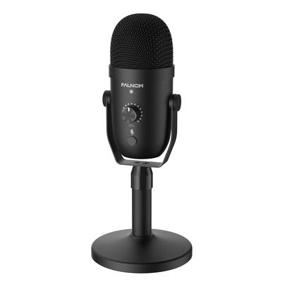 Faunow конденсаторный USB однонаправленный ПК микрофон с функцией отключения шума Включает микрофон светодиодный индикатор Инструкция Громкость Игра Live Работа из Live Совместимость с