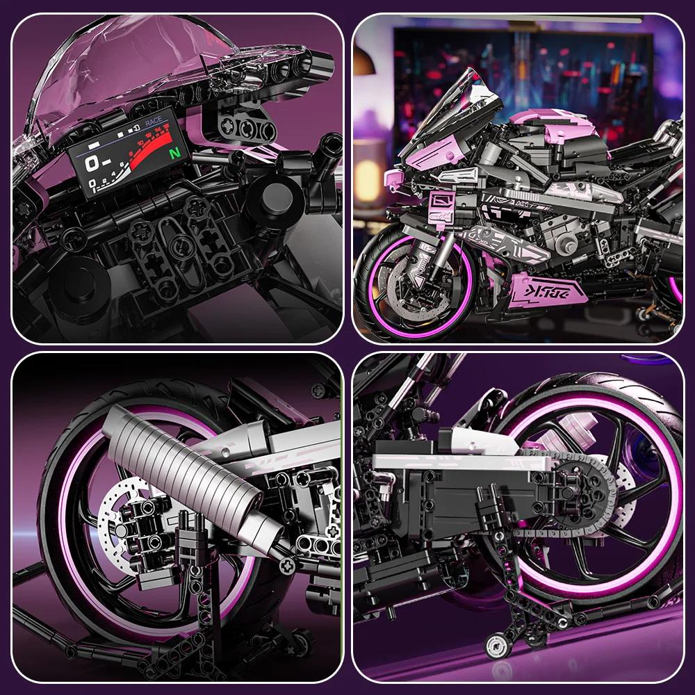 1920 шт. Технический Модель мотоцикла BMW 1000 RR Конструктор для взрослых Дисплей Набор мотоцикла Аутентичные особенности Идея для подарка