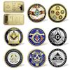 Масонские рабочие инструменты, знак масонских аксессуаров, монета масонского вызова