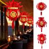 Chinese New Year Decor Lantern Spring Festival New Year's Day Festive Decorations  Red Wedding Decoration Hanging Lamp Knot Fu