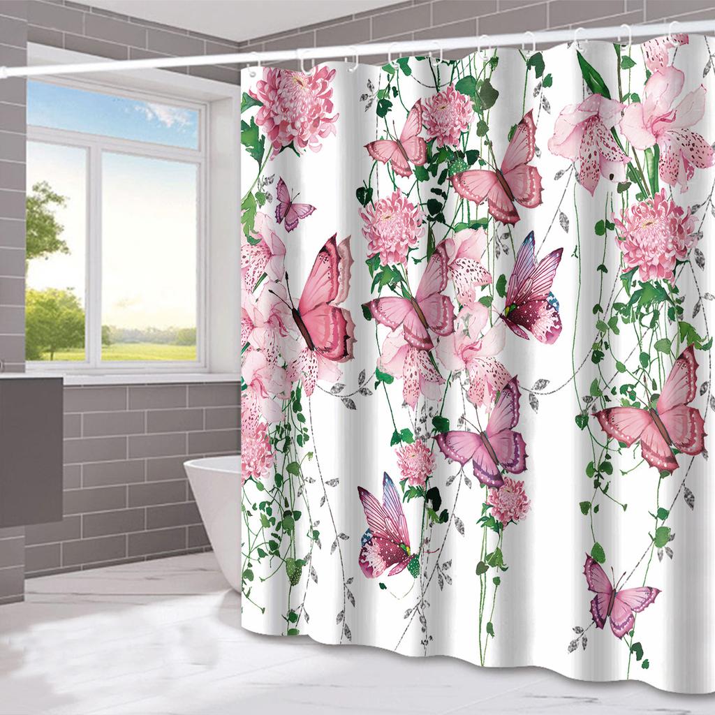 JINRUN утолщенная водонепроницаемая занавеска для ванной комнаты, устойчивая к плесени, занавеска для душа, занавеска для душевой перегородки, занавеска для душа, занавеска для ванной комнаты, бесплатная перфорация