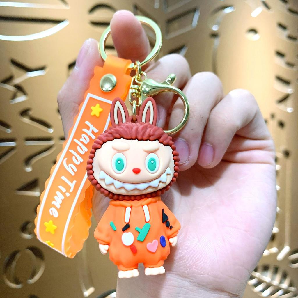 Cartoon Cute Labu Keychain Doll Gift Car Couple Pendant Bag Backpack Hanging Decoration Gift