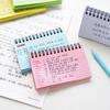 Portable Notebook Horizontal Line Coil Note Book Simple Pocket Index Card  Students