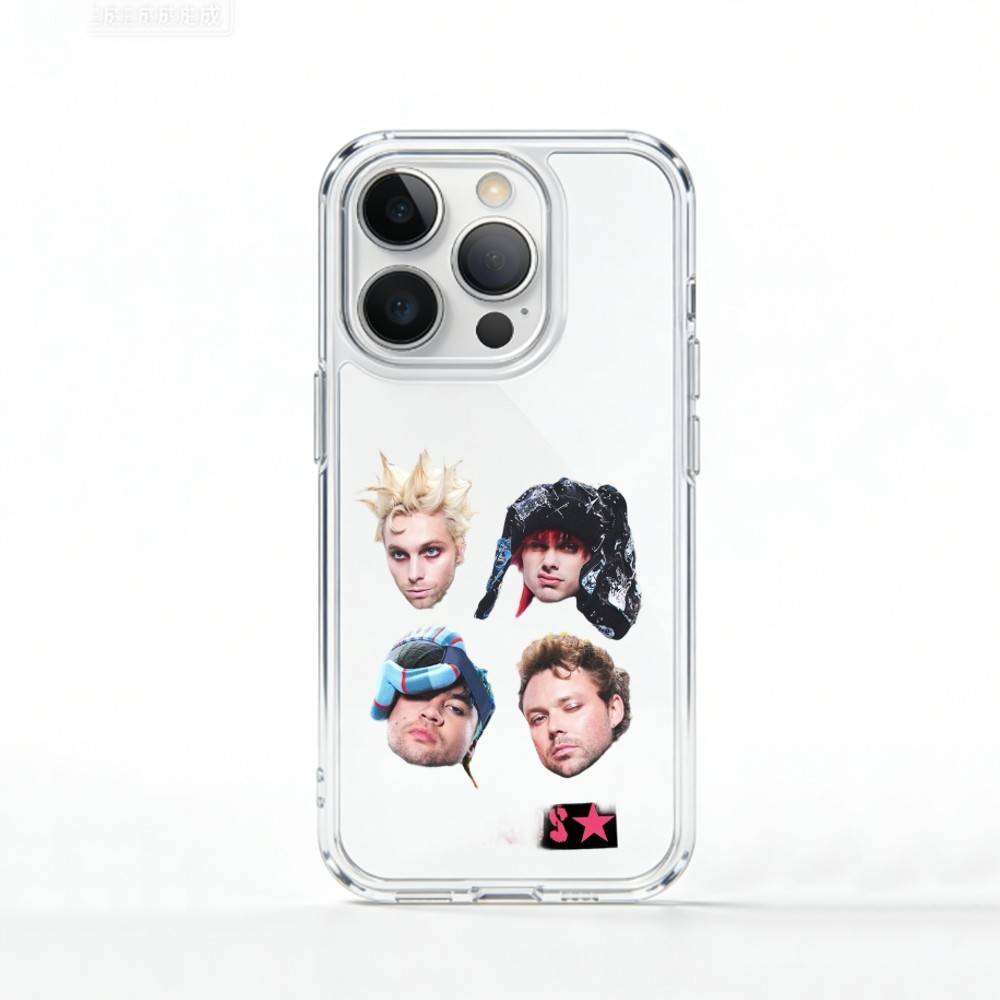 5 S-Секунд Летней Группы Чехол Для Телефона Для iPhone 17 16 15 14 13 12 11 Mini Pro Max Plus Прозрачный Чехол