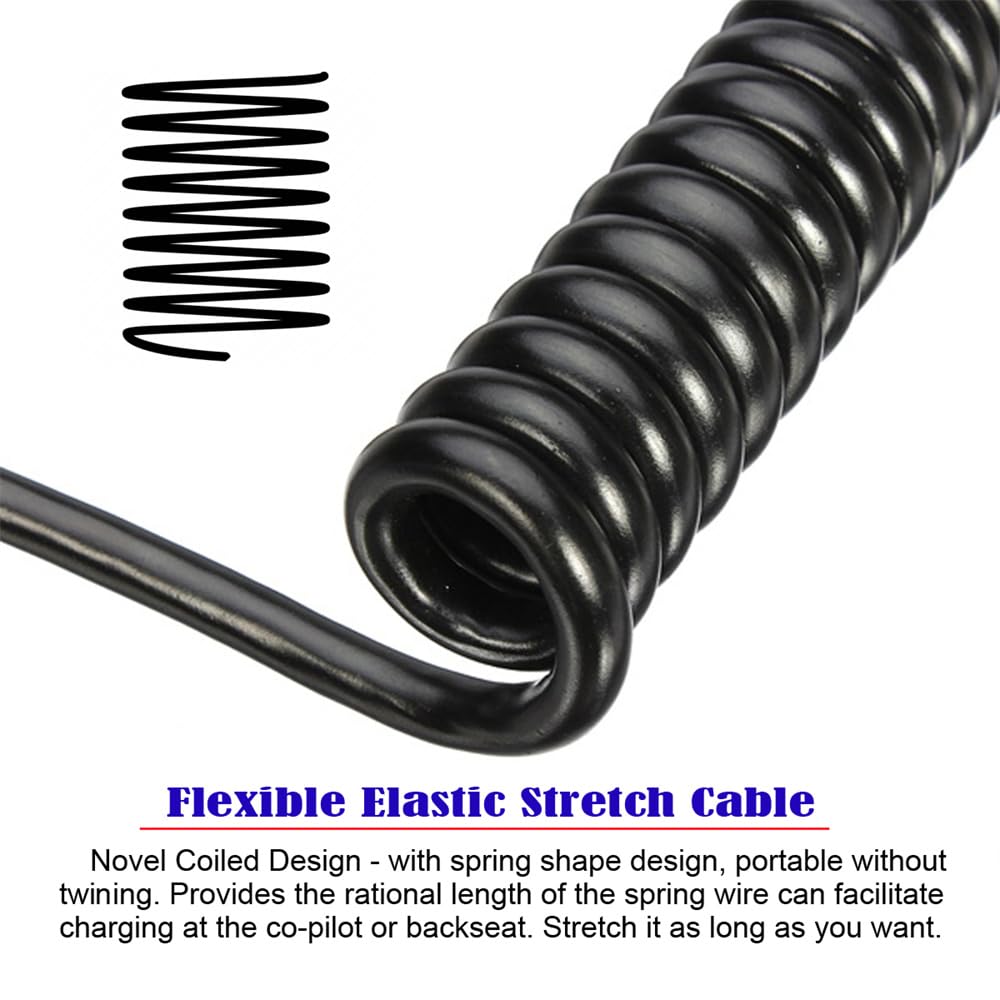 Xiwai Прямоугольный Мини HDMI Мужской к HDMI Мужской 90 градусов 8K 60 Гц Растягивающийся спиральный кабель 100 см для HDTV Компьютера Ноутбука Монитора 2.1