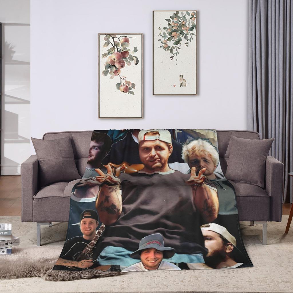 Alex Warren Rapper Blanket Decorative Flannel Bedding Throws For Home Decor Warm Soft Custom DIY Quality Bedspread