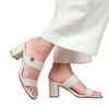Where's That From Womens/Ladies Slayed Strappy Extra Wide Platform High Heels