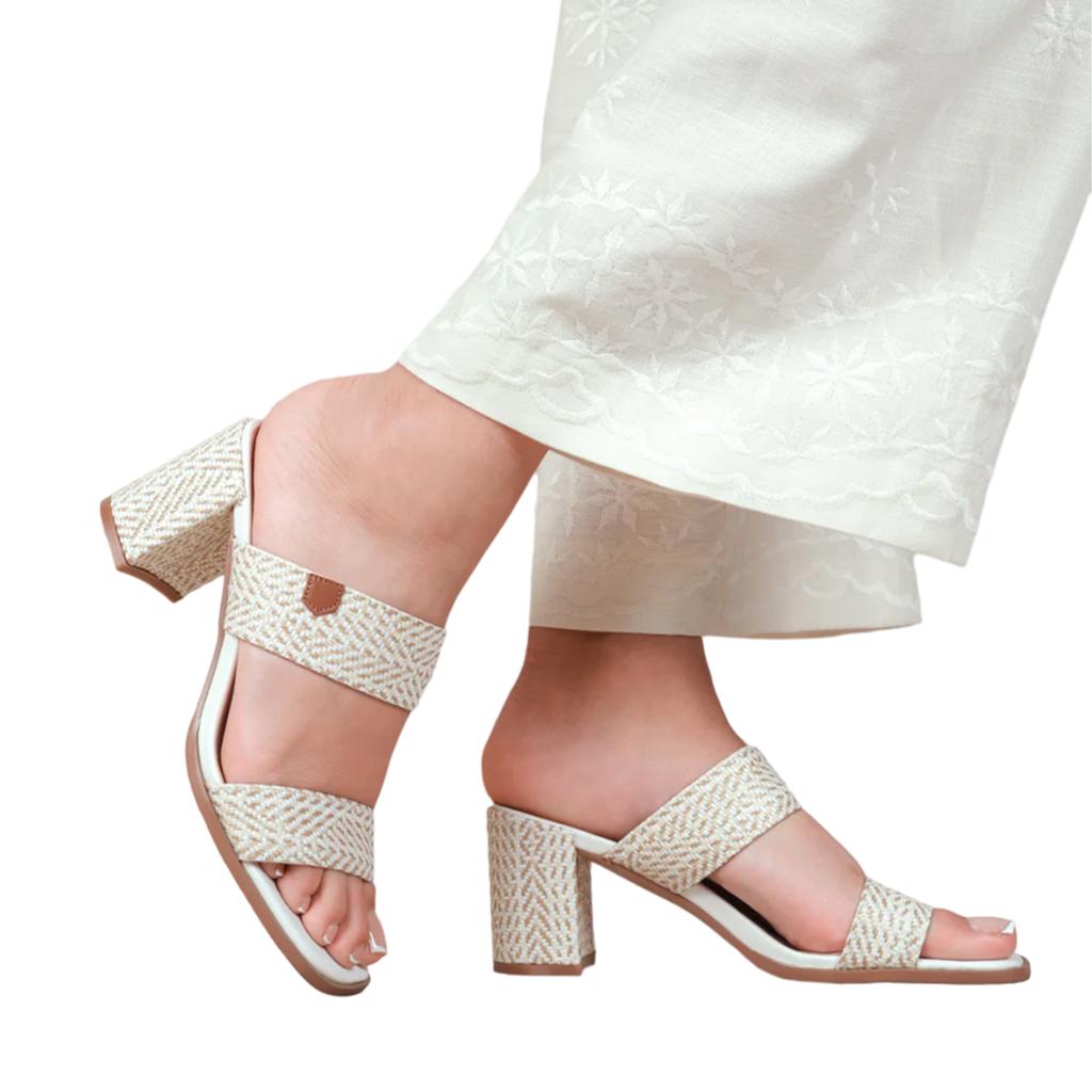 Where's That From Womens/Ladies Slayed Strappy Extra Wide Platform High Heels