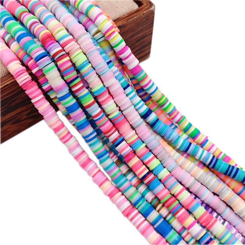 Necklace Bracelet Jewelry Making Multicolor Loose Beads Rainbow Soft Clay DIY For Pendant 13 Colors Mixed Style