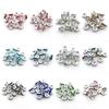 Colorful Alloy Diamond-Inlaid Circle Spacer Beads 6mm/8mm for DIY Jewelry & Bracelets