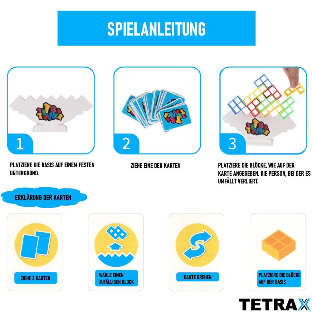 TETRAX Tower Balance Game Детская игра-складывание Tower Swing Stack Toy 32tl