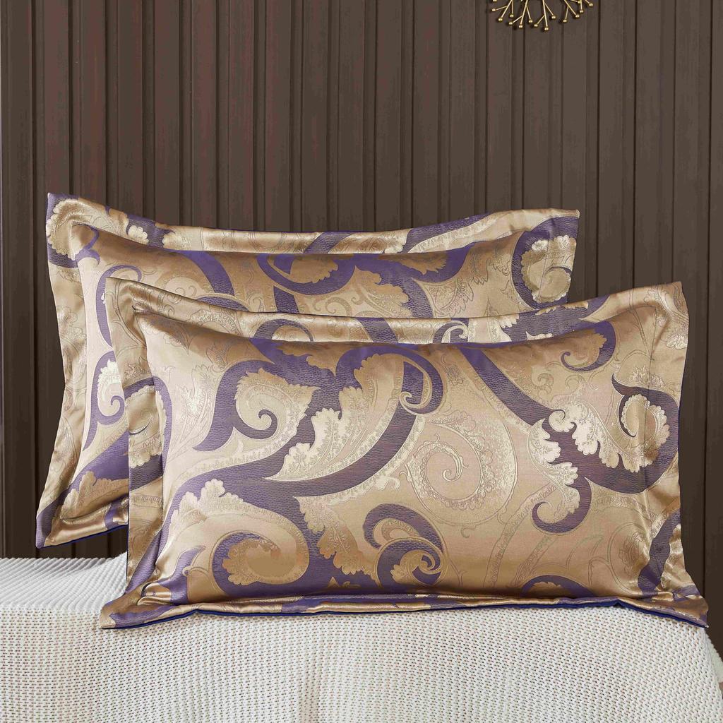 1 пара наволочек-конвертов из атласного жаккарда Tribute, наволочки для взрослых размером 48*74 см, наволочки для комфорта на весну/лето, наволочки без вставок